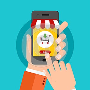 Byt mobilní obchodní politika k dosažení maximálního ekonomického efektu a připojen do internetové sítě nakupování 