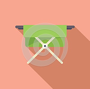 Flat design director's chair illustration photo
