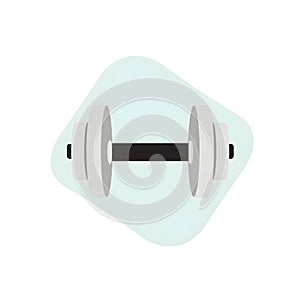 Flat Design Dumbbell Illustration