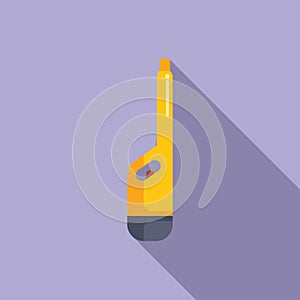 Flat design illustration of a beer bottle