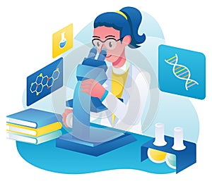 Microbiologist at Work