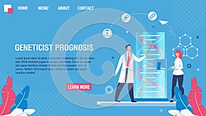 Landing Page Offering Geneticist Prognosis Service photo
