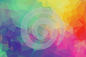 Flat design multicolor triangle wallpaper