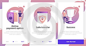 Flat Design Oneboarding Concepts 2