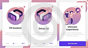 Flat Design Oneboarding Concepts 4