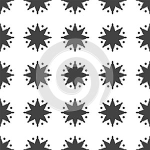 Snowflake outline pattern. Vector clean design background.