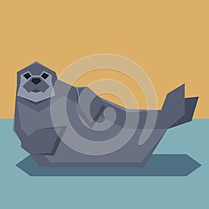 Flat design seal