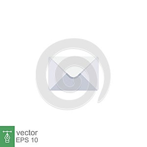 Flat Design Style Email letter icon. Mail envelope for new letter messaging symbol