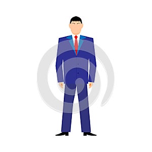 Flat design style modern vector illustration concept of successful businessan on white background