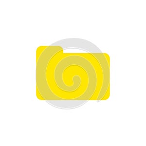 Flat design style vector of closed folder icon on white