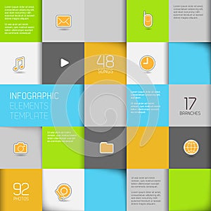 Flat design template