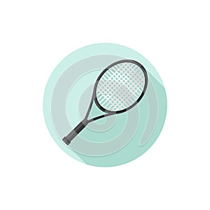 Flat design Tennis Racket photo