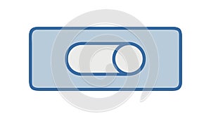 Flat Design Toggle Switch Button, On Off Functionality for User Interfaces, vector design Generative AI