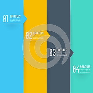 Flat design user inteface graphic elements