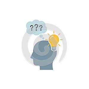 brainstorming idea and problem solving concept