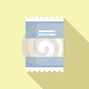 Flat design vector illustration of notepad icon