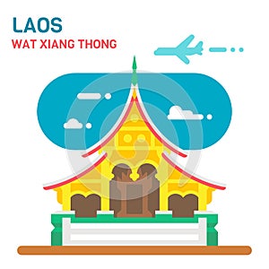 Flat design Wat Xiang Thong