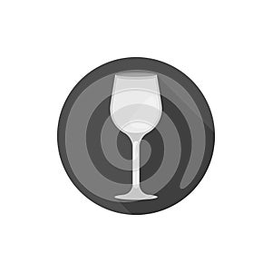 Flat design Zinfandel Wine Glass photo