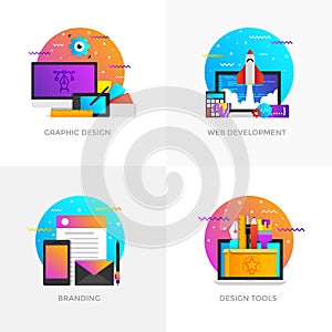 Flat Designed Concepts - Graphic design, Web development, Brandi