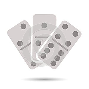 Flat domino icon