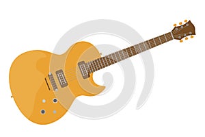 Flat electric guitar