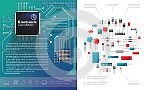 Flat Electronic Components Concept