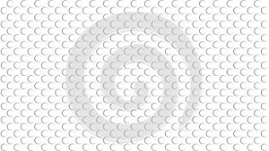 Flat embossed white round texture. Abstract background design template. Realistic rendition. Golf ball seamles pattern