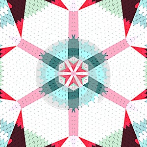 Flat ethnic seamless pattern.