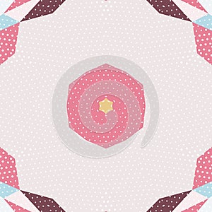 Flat ethnic seamless pattern.