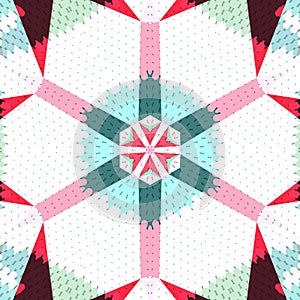 Flat ethnic seamless pattern. photo