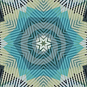 Flat ethnic seamless pattern. photo