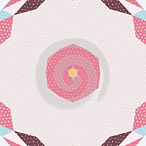 Flat ethnic seamless pattern. photo