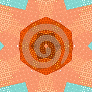 Flat ethnic seamless pattern. photo