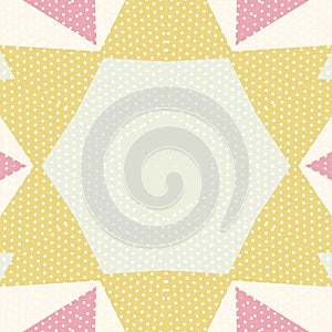 Flat ethnic seamless pattern. photo