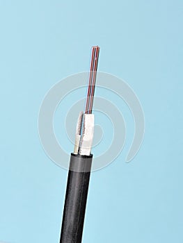 Flat fiber optic ribbon outdoor cable