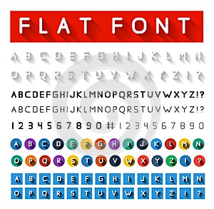 Flat font