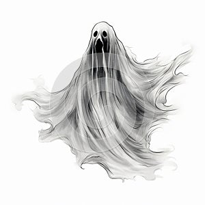 Flat Funny Ghosts Light-Hearted Halloween photo