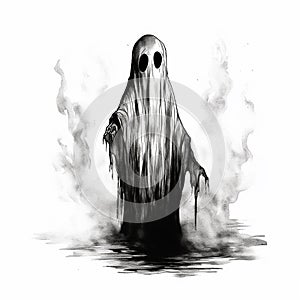 Flat Funny Ghosts Light-Hearted Halloween photo