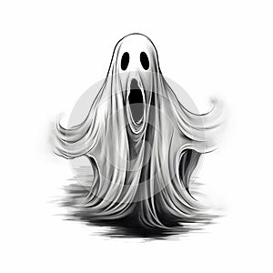 Flat Funny Ghosts Light-Hearted Halloween photo