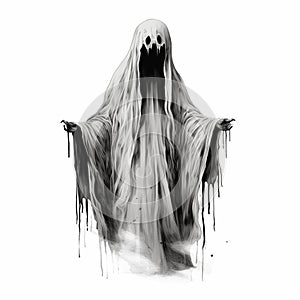 Flat Funny Ghosts Light-Hearted Halloween photo