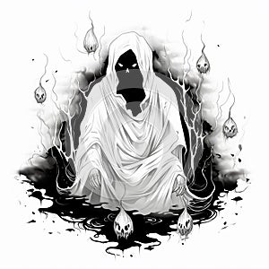 Flat Funny Ghosts Light-Hearted Modern Haunts photo