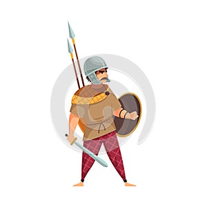 Flat Gallic Warrior