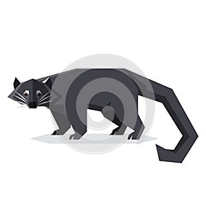 Flat geometric Binturong