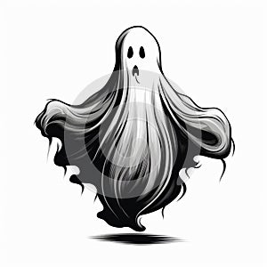 Flat Ghosts Modern Halloween Haunts
