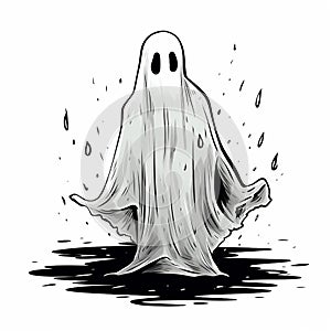 Flat Ghosts Sleek Halloween Haunts