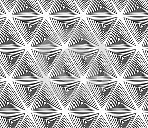 Flat gray with hatched triangles