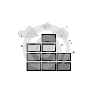 Flat Grayscale Icon - Audio symbol