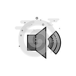Flat Grayscale Icon - Audio volume