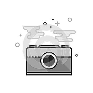 Flat Grayscale Icon - Picture file format