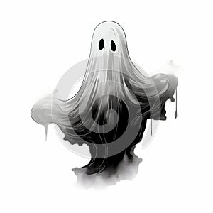 Flat Halloween Ghosts Whimsical Haunts
